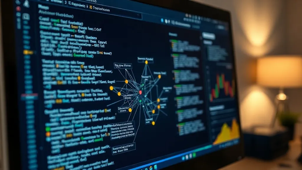 A highly detailed close-up of a computer screen showing comp